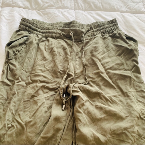 Olive Green Jogger Pants - Picture 3 of 3